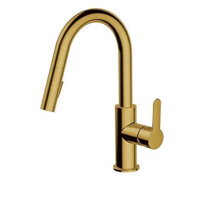 Aquabrass - 6545B Barley Prep Pull-Down Dual Stream Kitchen Faucet