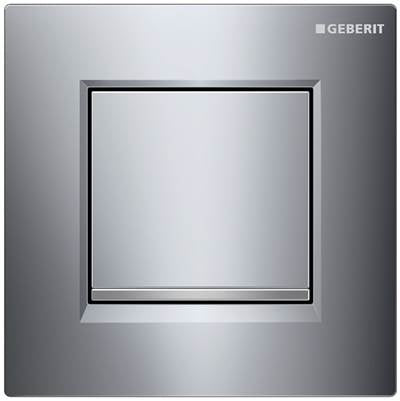 Geberit 116.017.KH.1- Geberit urinal flush control with pneumatic flush actuation, actuator plate type 30: bright chrome / matt chrome / bright chrome | FaucetExpress.ca