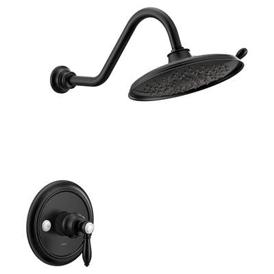 Moen UTS33102BL- Weymouth M-CORE 3-Series 1-Handle Shower Trim Kit in Matte Black (Valve Not Included)