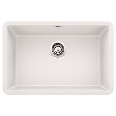 Blanco 401894- PRECIS U Single 27 Undermount Sink, SILGRANIT®, White | FaucetExpress.ca