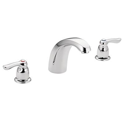 Moen T994- Chateau 2-Handle Low Arc Roman Tub Trim in Chrome (Valve Sold Separately)