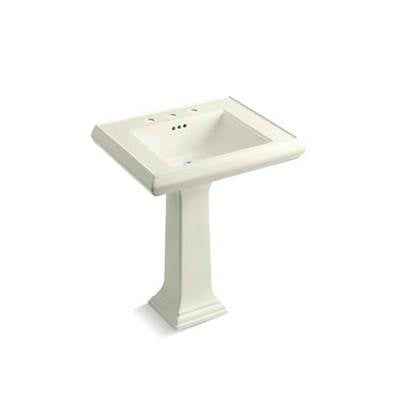 Kohler 2258-8-96- Memoirs® Classic Classic 27'' pedestal bathroom sink with 8'' widespread faucet holes | FaucetExpress.ca