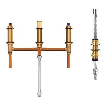 Moen 9796- 2-Handle 4-Hole Roman Tub Fixed Rough-In Valve with Shower Diverter - 1/2 in. CC Connection