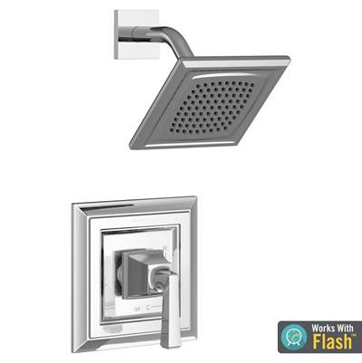 American Standard TU455501.002- Town Square S 2.5 Gpm/9.5 L/Min Shower Trim Kit With Single Function Showerhead, Double Ceramic Pressure Balance Cartridge With Lever Handle