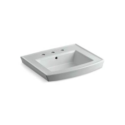 Kohler 2358-8-95- Archer® Pedestal bathroom sink with 8'' widespread faucet holes | FaucetExpress.ca
