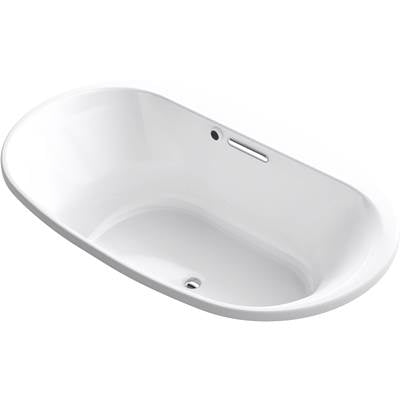 Kohler 5718-GH-0- Underscore Oval 72-in X 42-in Heated Bubblemassage Air Bath With Center Drain | FaucetExpress.ca