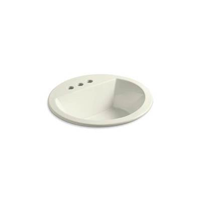 Kohler 2714-4-96- Bryant® Round Round drop-in bathroom sink with 4'' centerset faucet holes | FaucetExpress.ca
