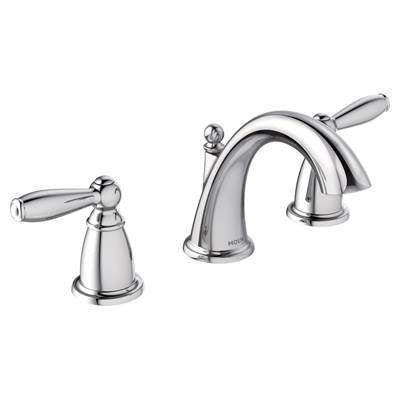 Moen T6620- Brantford 8 in. Widespread 2-Handle High-Arc Bathroom Faucet Trim Kit in Chrome (Valve Not Included)