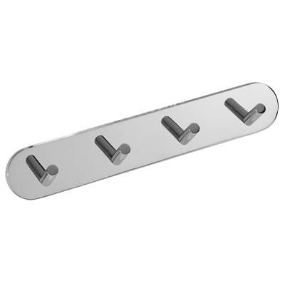 Laloo 7115-4 C- 4 Hook Strip - Chrome | FaucetExpress.ca