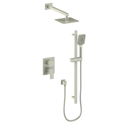 Vogt SET.KG.210.210.BN- Kapfenberg 2-Way Pressure Balanced Set - Rainhead and Handheld Brushed Nickel