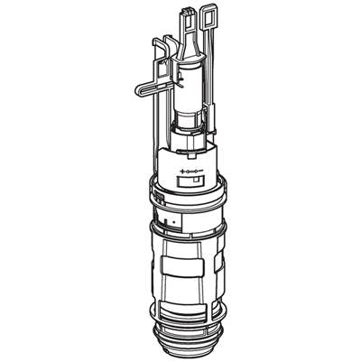 Geberit 241.858.00.1- Geberit flush valve with basket | FaucetExpress.ca