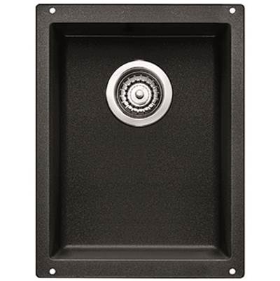 Blanco 400827- PRECIS U ¾ Bar/Prep Sink, Undermount, SILGRANIT®, Anthracite | FaucetExpress.ca