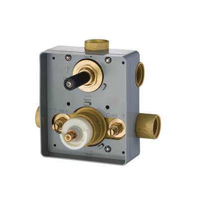 Isenberg TVL.2750- 3/4" Thermostatic Valve With 3-Way Diverter & Integrated Volume Control | FaucetExpress.ca