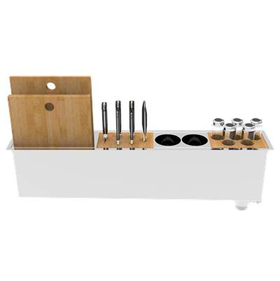 Zomodo PSC900K- Panama Slim, Med Chef Prep Station - Inset, 18ga - FaucetExpress.ca