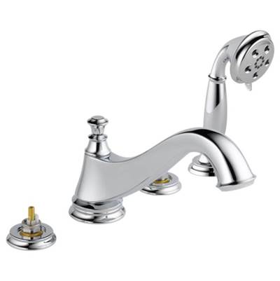 Delta T4795-LHP- Roman Tub W/ Hand Shower Trim - Low Arc Spout | FaucetExpress.ca