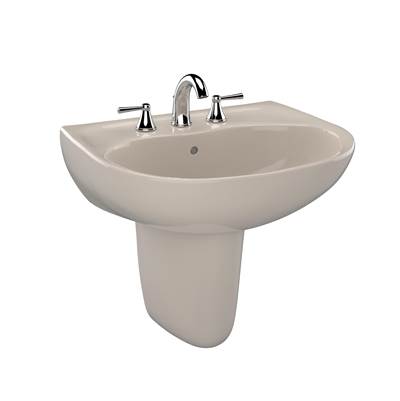 Toto LHT241.8G#03- Supreme 8'' Center Lav & Shrd W/ Cefiontect Glaze -Bone | FaucetExpress.ca