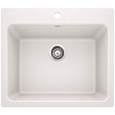 Blanco 401908- LIVEN Single Bowl Laundry Sink, SILGRANIT®, White | FaucetExpress.ca
