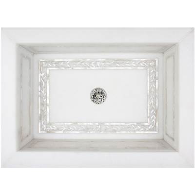 Linkasink MI09 - Floral Frame Mother of Pearl Inlay - Drop-In