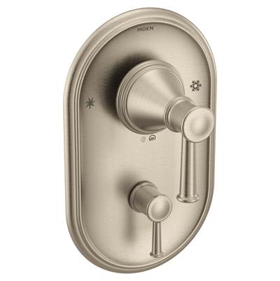 Moen T2310BN- Belfield Posi-Temp with Built-in 3-Function Transfer Valve Trim Kit, Valve Required, Brushed Nickel