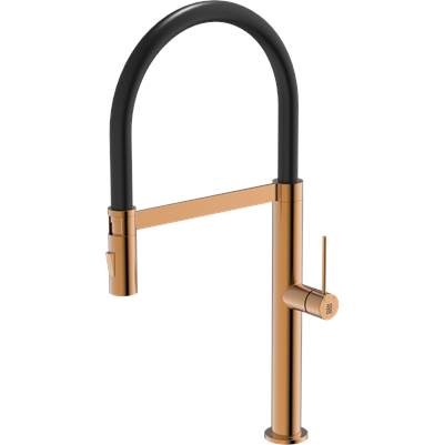 Zomodo KTC019-RBD- Crystal 19 Kitchen Faucet - Black/Bronze - FaucetExpress.ca