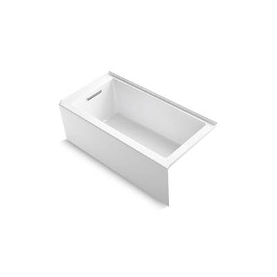 Kohler 1956-LA-0- Underscore® Rectangle 60'' x 30'' alcove bath with integral apron, integral flange and left-hand drain | FaucetExpress.ca