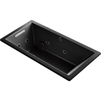 Kohler 1167-XHGH-7- Underscore Rectangle 60-in X 30-in Heated Bubblemassage Air Bath With Whirlpool, Reversible Drain | FaucetExpress.ca