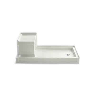 Kohler 1976-NY- Tresham® 60'' x 32'' Single threshold right-hand drain shower base with integral left-hand seat | FaucetExpress.ca