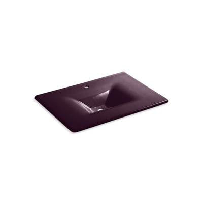 Kohler 3049-1-PLM- Iron/Impressions® 31'' vanity-top bathroom sink with single faucet hole | FaucetExpress.ca