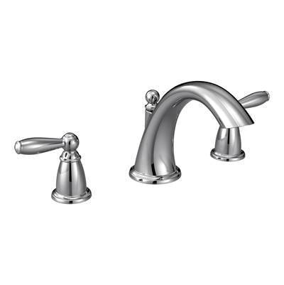 Moen T4943- Brantford 2-Handle Deck-Mount Roman Tub Faucet Trim Kit in Chrome (Valve Not Included)