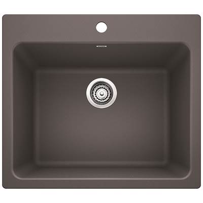 Blanco 401905- LIVEN Single Bowl Laundry Sink, SILGRANIT®, Cinder | FaucetExpress.ca