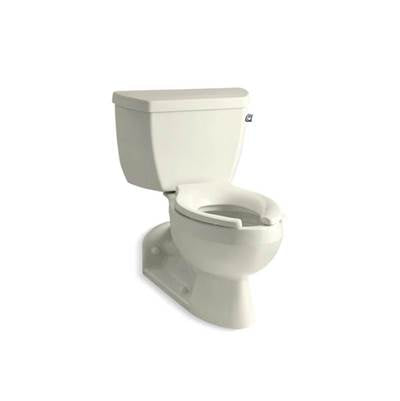 Kohler 3554-RA-96- Barrington Two-piece elongated 1.6 gpf toilet with Pressure Lite(R) flushing technology and right-hand trip lever | FaucetExpress.ca