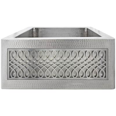 Linkasink C074-3.5 - Hammered Inset Apron Front Hammered Bar Sink