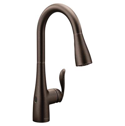 Moen 7594EWORB- Arbor Touchless Single-Handle Pull-Down Sprayer Kitchen Faucet with MotionSense Wave in Oil Rubbed Bronze - FaucetExpress.ca