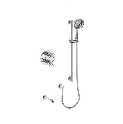 Vogt SET.Z4.220.500.CC- 2-Way Thermostatic Set - Handheld and Spout Chrome