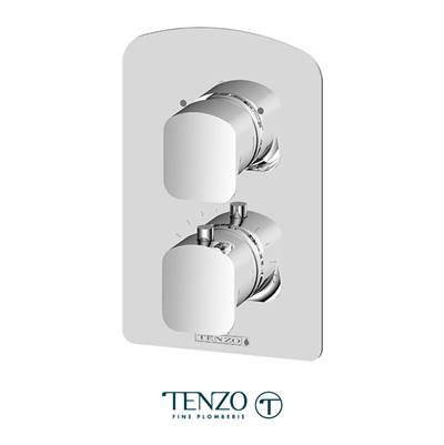 Tenzo F-DET32-CR - T-Box Valve Trims Thermo. 2 Functions Diverter Chrome
