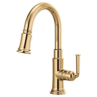 Brizo 63974LF-PG- Single Handle Pull-Down Prep Kitchen Faucet | FaucetExpress.ca