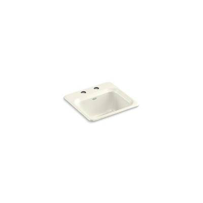 Kohler 6579-2-96- Northland 15'' x 15'' x 7-5/8'' top-mount bar sink with 2 faucet holes | FaucetExpress.ca
