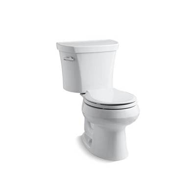 Kohler 3947-0- Wellworth® Two-piece round-front 1.28 gpf toilet with 14'' rough-in | FaucetExpress.ca