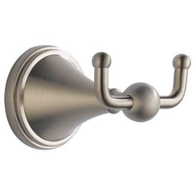 Brizo 69535-BN- Double Robe Hook | FaucetExpress.ca