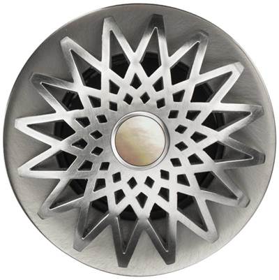Linkasink D015 - Star Grid Strainer with Mother of Pearl Screw