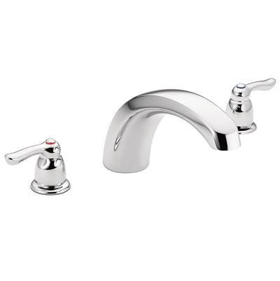 Moen T990- Chateau 2-Handle Low Arc Roman Tub Faucet Trim in Chrome (Valve Sold Separately)