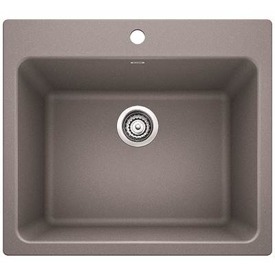 Blanco 401906- LIVEN Single Bowl Laundry Sink, SILGRANIT®, Metallic Gray | FaucetExpress.ca