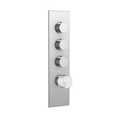 Aquabrass - Srm03 Marmo Trim Set - White - T12003 Valve