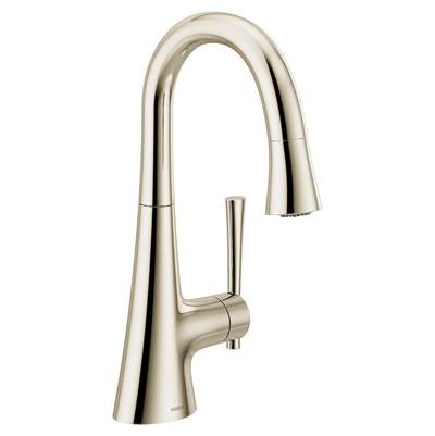 Moen 6126NL- Kurv Polished nickel one-handle high arc bar faucet