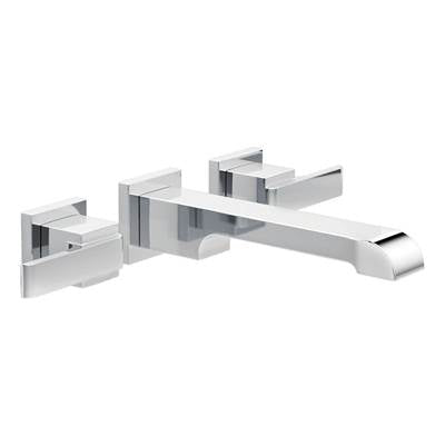 Delta T3567LF-WL- 2H Wall Mount Lavatory Faucet - 8'' | FaucetExpress.ca