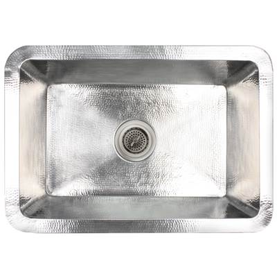 Linkasink C054-3.5 - Hammered Rectangular Box Sink with 3.5'' drain opening