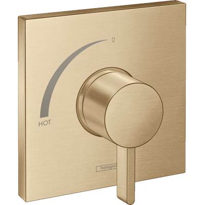 Hansgrohe 15724141- Square Pressure Balance Trim - FaucetExpress.ca