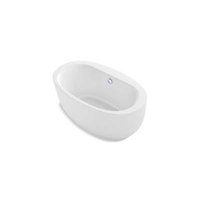 Kohler 24002-0- Sunstruck® 60'' x 34'' oval freestanding bath with fluted shroud and center drain | FaucetExpress.ca