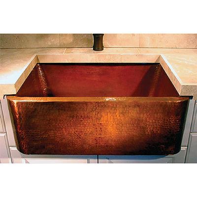 Linkasink C020-33 - Hammered Farm House Kitchen - Single Bowl 33''