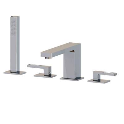 Aquabrass 84018- B-Jou 4Pc Tub Filler W/Handshower - FaucetExpress.ca